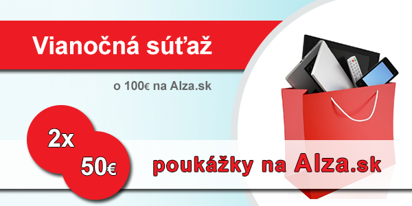 Vianočná súťaž o 2x50€ do Alza.sk