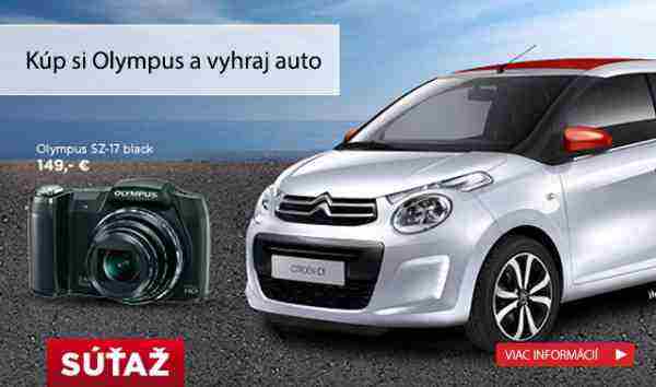 Kúpte si fotoaparát Olympus a zapojte sa do súťaže o Citroën C1