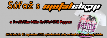 Súťaž o oficiálne tričko Red Hot Chili Peppers