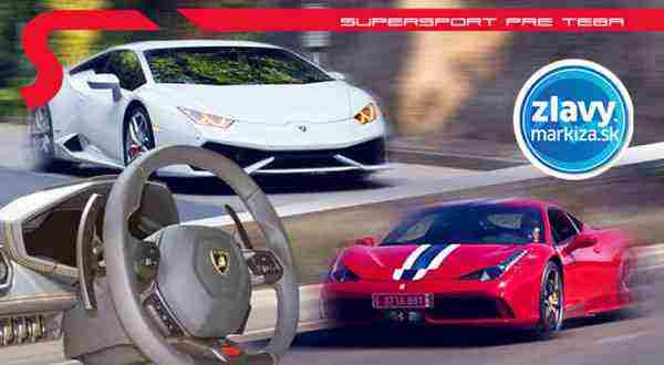 Vyhrajte adrenalínové jazdy na športových autách Lamborghini Huracán LP 610-4 alebo Ferrari F458 Italia