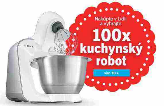 Nakúpte v Lidli a vyhrajte 100x kuchynský robot
