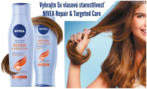 Vyhrajte 5x vlasovú starostlivosť NIVEA Repair & Targeted Care