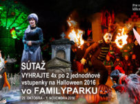 Súťaž o 4x po 2 vstupenky na Halloween vo Familyparku