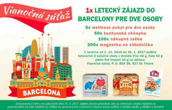 Vyhrajte 4-dňový zájazd do Barcelony pre 2 osoby