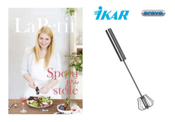 Súťažte o kuchársku knihu LaPetit - Spolu pri stole (Ikar) a antikorovú šľahaciu metličku