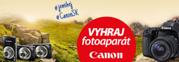 Súťaž o digitálne fotoaparáty značky Canon!
