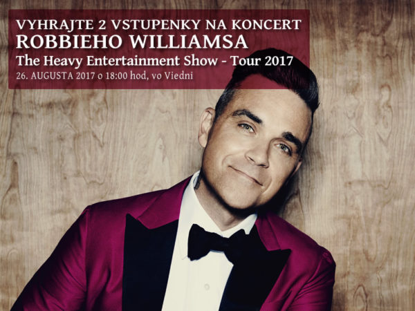 Súťaž o vstupenky na viedenský koncert Robbieho Williamsa