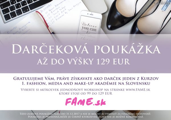 Vyhrajte kurz podľa vlastného výberu v hodnote do 129€ od FAME.sk