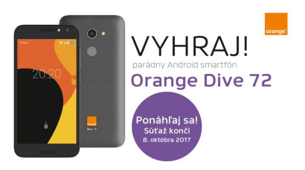 Vyhraj parádny Android smartfón Orange Dive 72