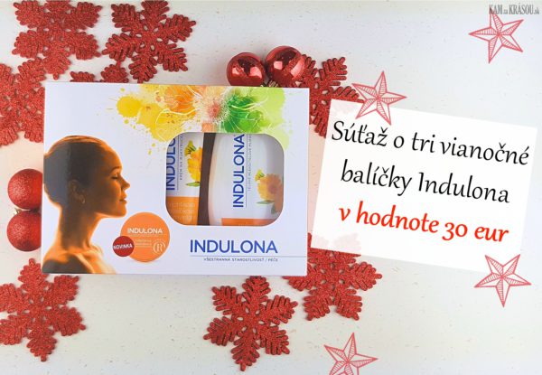 Súťaž o tri vianočné balíčky Indulona v hodnote 30 eur