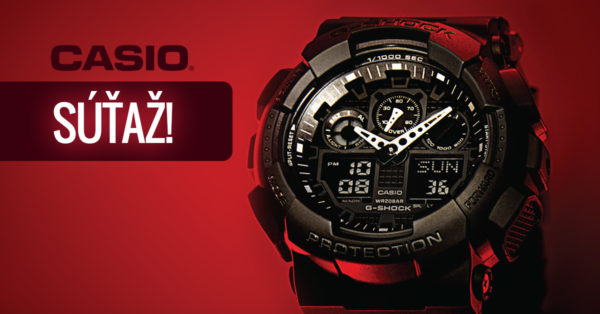 Súťaž o športové hodinky Casio GA-100-1A1