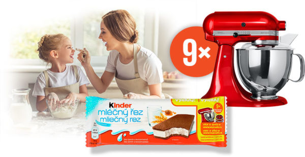 Vyhraj s Kinder kuchynský robot značky KitchenAid