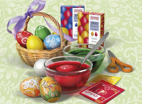 Súťaž o sadu farieb a ozdôb na vajíčka OVO v hodnote 300 Kč