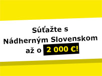 Nádherné Slovensko, vyhrajte až 2 000 € od Reiffeisen banky