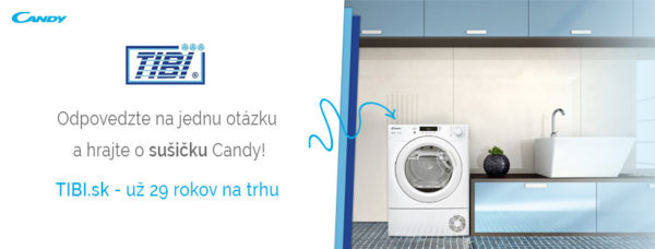 Zapojte sa do súťaže s eshopom TIBI.sk a vyhrajte sušičku Candy