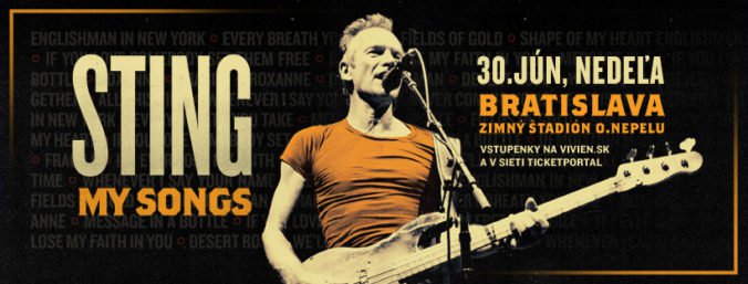 Súťaž o 2 vstupenky na koncert Stinga