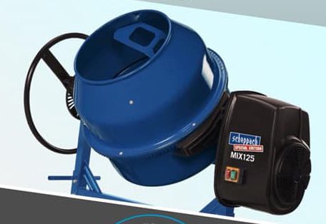 Súťaž o miešačku scheppach MIX125 v hodnote 230€