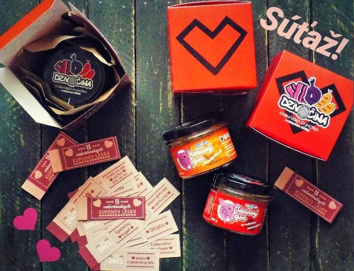 Súťaž o Valentínsku darčekovú krabičku, DŽEM, 13 kartičiek lásky