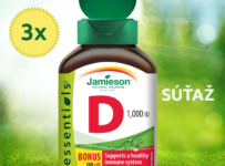 Súťaž o 3x JAMIESON Vitamín D3 1000 IU 240 tbl.