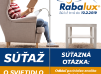 Vyhrajte svietidlo značky RABALUX