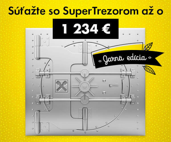 Súťažte so SuperTrezorom o výhru 1.234€