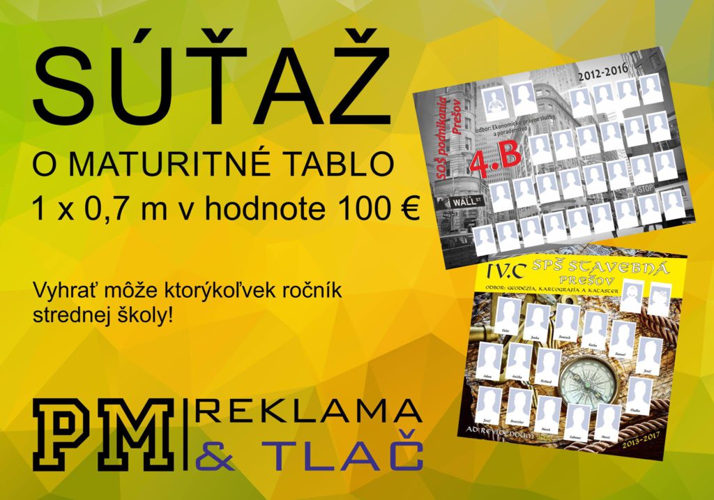 Súťaž o maturitné tablo pre teba a tvoju triedu
