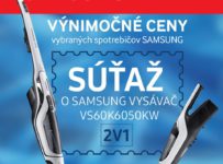 Súťaž o tyčový vysávač Samsung Power™ Stick VS60K6050KW