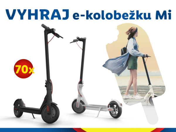 Kúp si zmrzlinu alebo nanuk a hraj o e-kolobežky Mi