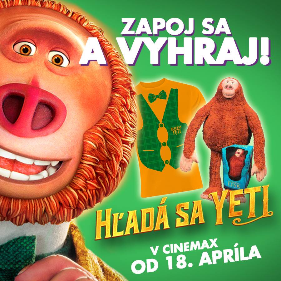 Súťaž o štýlové tričko alebo hračku Hľadá sa Yeti