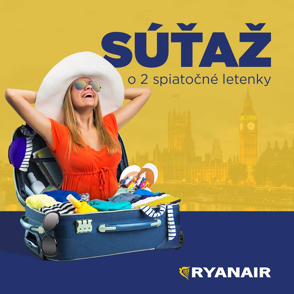 Súťaž o 2 spiatočné letenky do Londýna