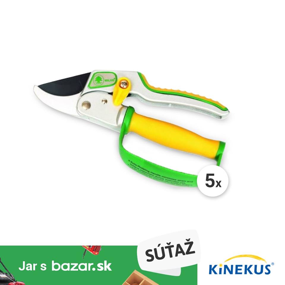 Súťaž o 5 záhradných nožníc od spoločnosti KINEKUS