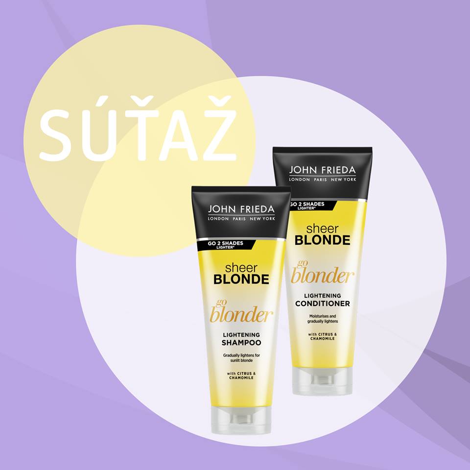 Súťaž o 7x John Frieda šampón s kondicionérom