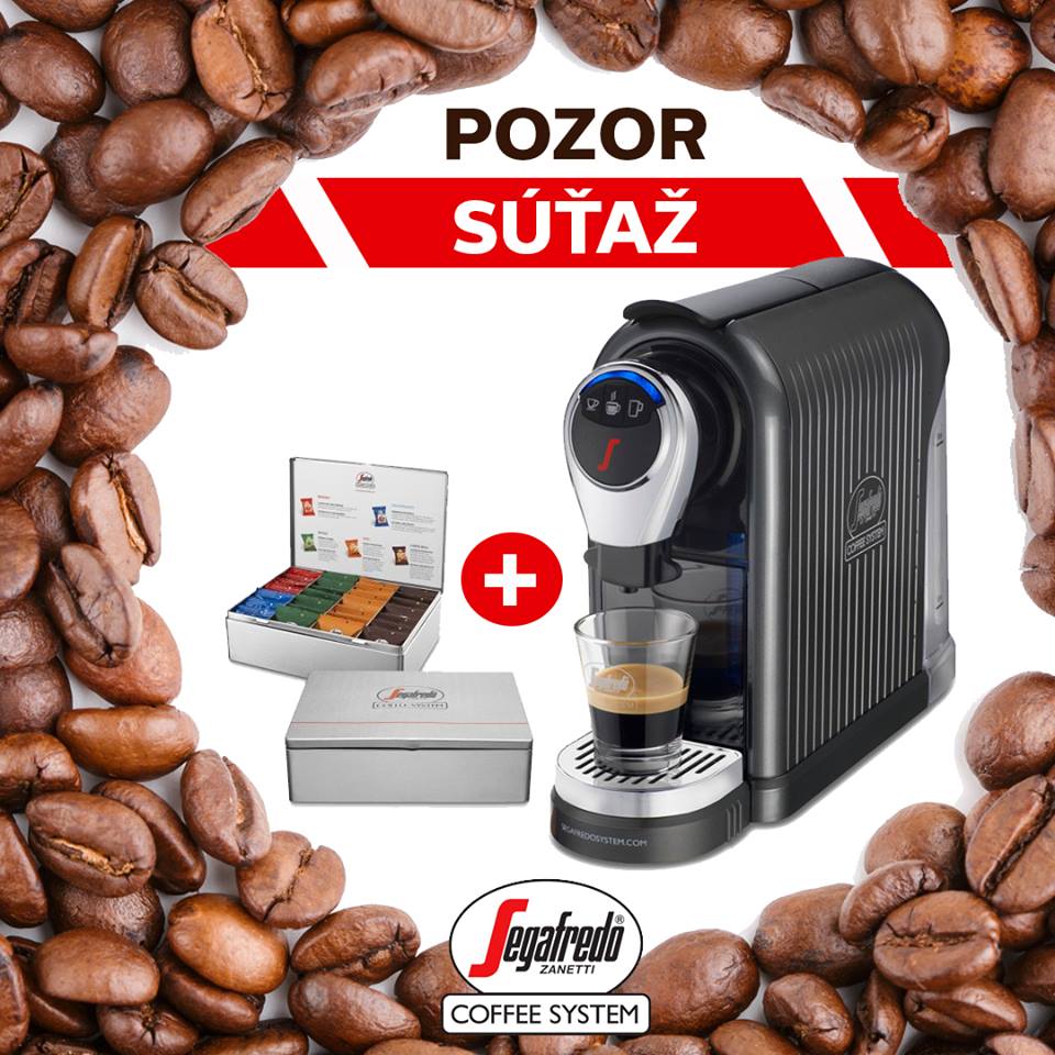 Súťaž o kapsulový kávovar SEGAFREDO
