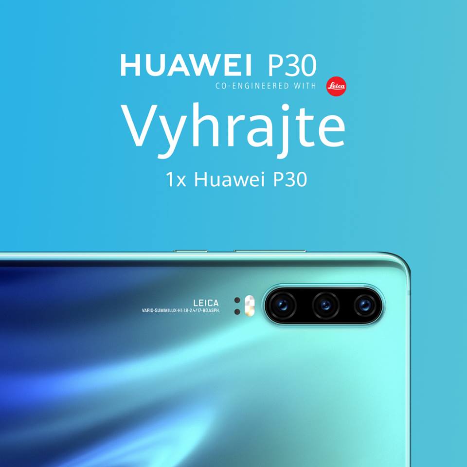 Súťaž o nový smartfón Huawei P30