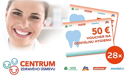 Súťaž o 28 voucherov na dentálnu hygienu v hodnote 50 €