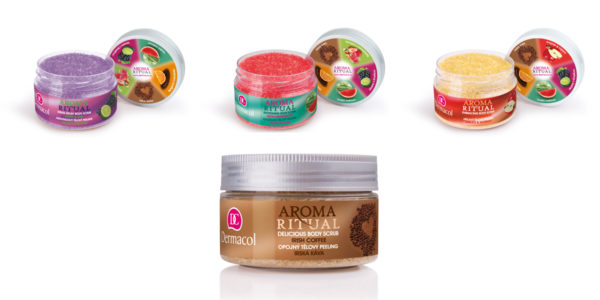 Súťaž o 3 balíčky Dermacol s cukrovým peelingom Aroma Ritual