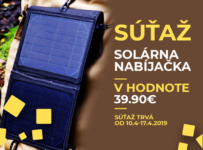 Súťaž o prenosnú, skladateľnú solárnu nabíjačku