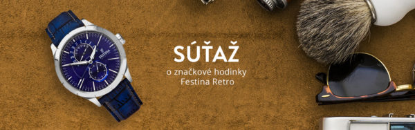 Súťaž o značkové hodinky Festina Retro 16573/7