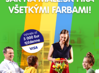 Vyhrajte až 3.000 Eur týždenne na ďalší nákup pri platbe kartou Visa