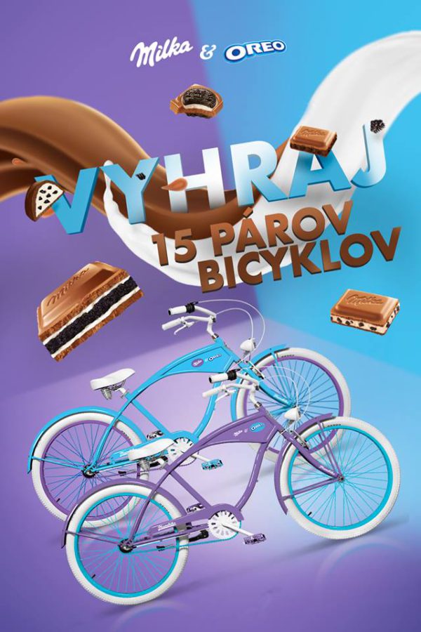 Súťaž o 15 párov bicyklov Milka-Oreo
