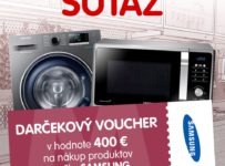 Súťaž o voucher na nákup produktov Samsung v hodnote 400 €