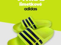 Vyhraj limetkové šľapky Adidas