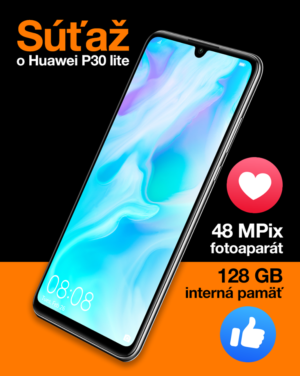 Súťaž o špičkový smartfón Huawei P30 Lite black