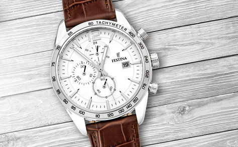Súťaž o egantné pánske hodinky Festina Chronograph 16760/1