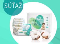 Súťaž o 10x Pampers Pure a trojbalenie utierok Pampers Aqua Pure