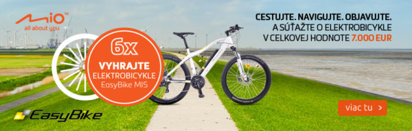 Súťaž o šesť elektrobicyklov EASYBIKE MI5