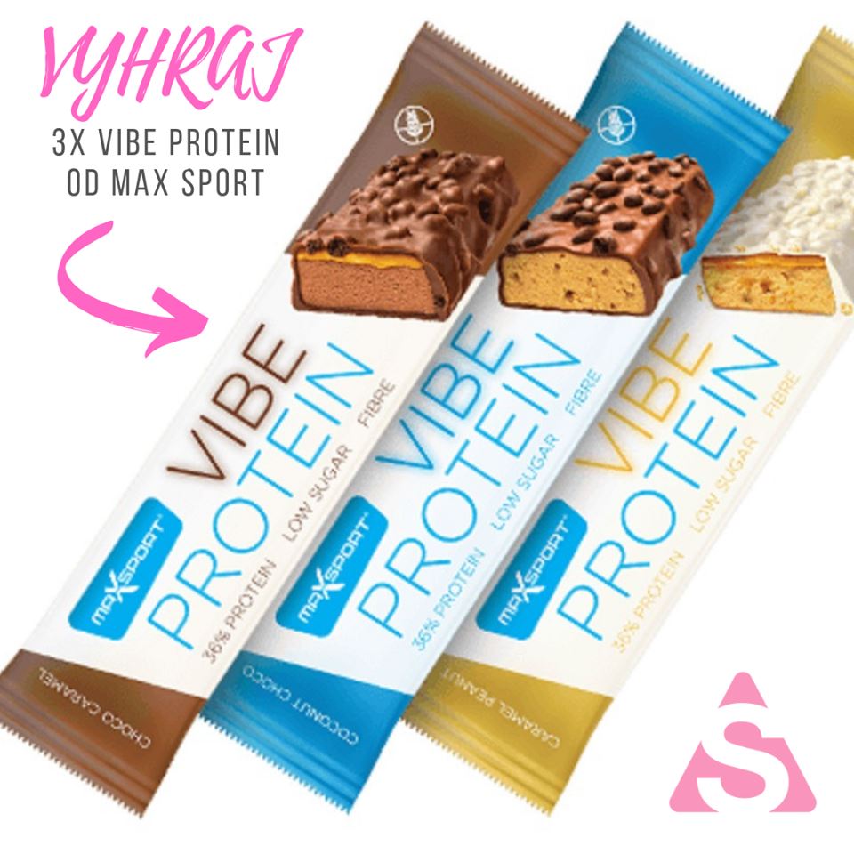 Súťaž o Vibe Protein (všetky 3 príchute) od Max Sport