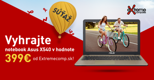 Súťaž o notebook Asus X540 v hodnote 399€