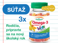 Súťaž o 3 balenia Jamieson Omega-3 Kids Gummies želatínové pastilky pre deti