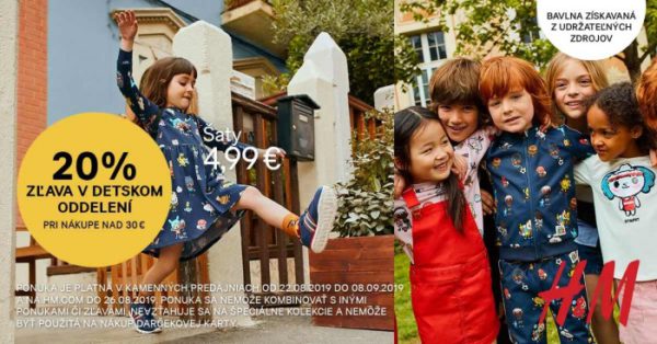 Súťaž o 3 darčekové poukážky v hodnote 30€ do H&M